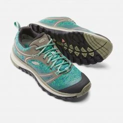 KEEN Women's Terradora Waterproof Hiking Shoes - Bungee Cord/Malachite - Regular (B)