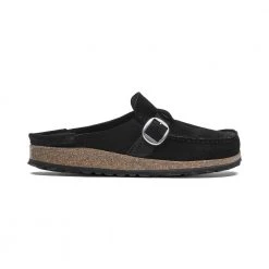 Birkenstock Women's Buckley Suede - Black- Medium/Narrow