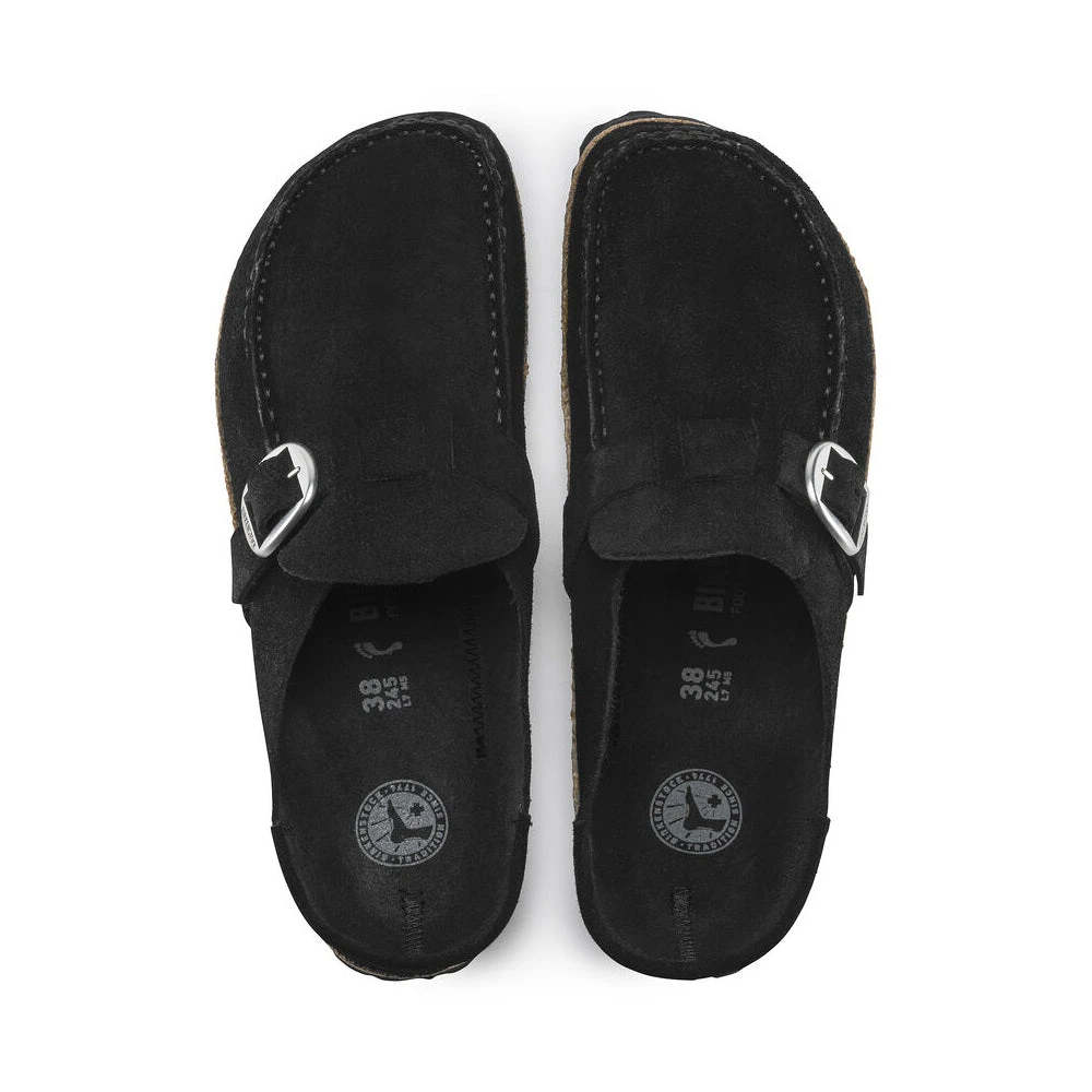 Birkenstock Women's Buckley Suede - Black- Medium/Narrow 5 Birkenstock Women's Buckley Suede - Black- Medium/Narrow