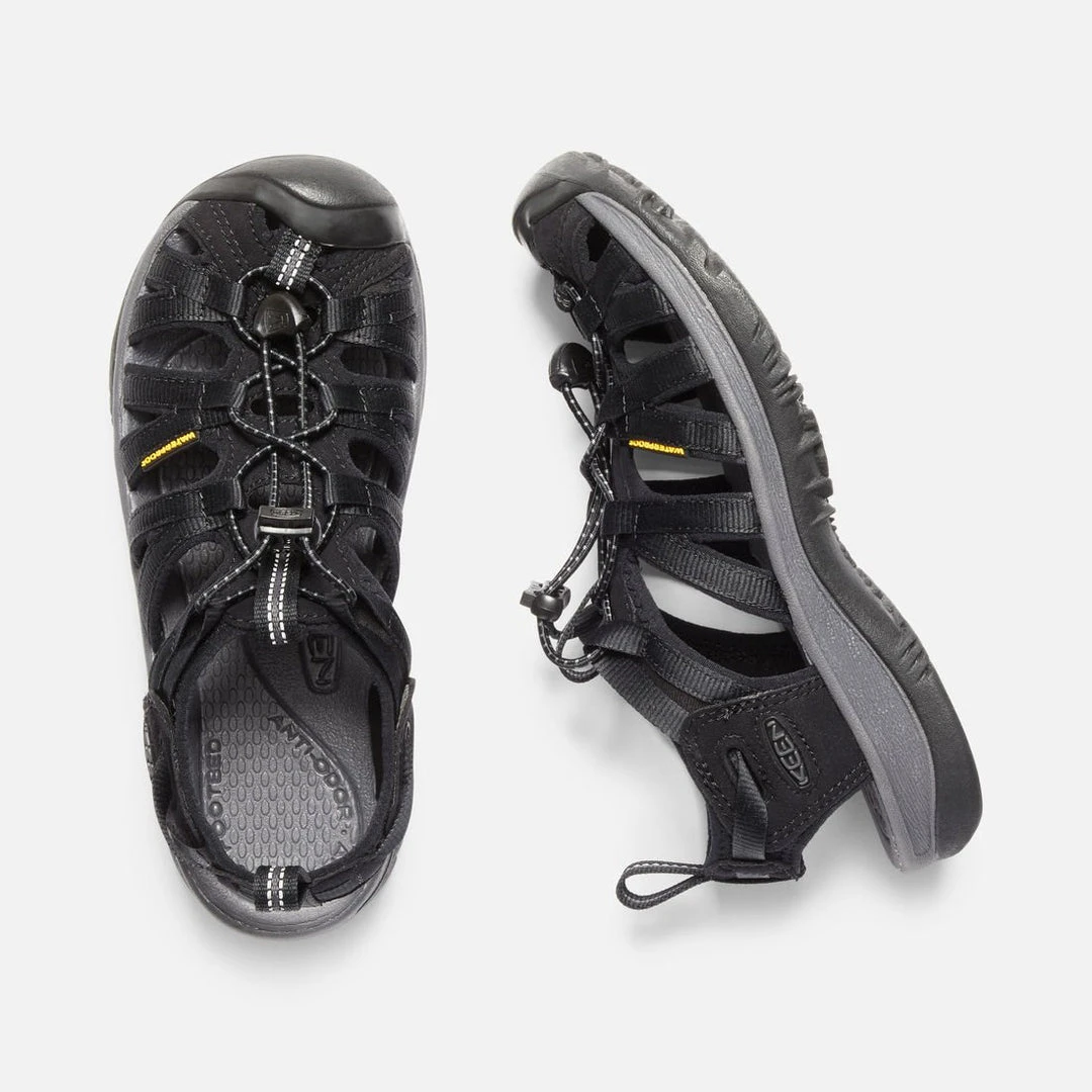 KEEN Women's Whisper Sandal - Black/Magnet- Regular (B) Shoes 2 KEEN Women's Whisper Sandal - Black/Magnet- Regular (B) Shoes