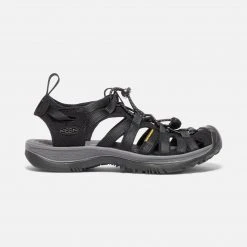 KEEN Women's Whisper Sandal - Black/Magnet- Regular (B) Shoes
