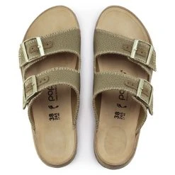 Birkenstock Shoes Women's Gabriela Faded Khaki Natural Fibre Mix- Medium/Narrow 7 Birkenstock Shoes Women's Gabriela Faded Khaki Natural Fibre Mix- Medium/Narrow