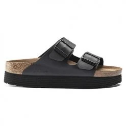 Birkenstock Arizona Platform Vegan - Birko Flor Black- Medium/Narrow