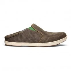 Olukai Men's Nohea Mesh Shoe - Mustang/Lime Peel- Regular (D) Shoes