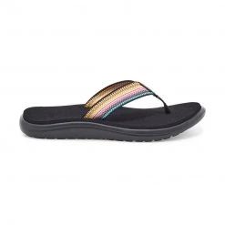 Teva Women's Voya Flip Sandal - Antiguous Black Multi- Regular (B) Shoes