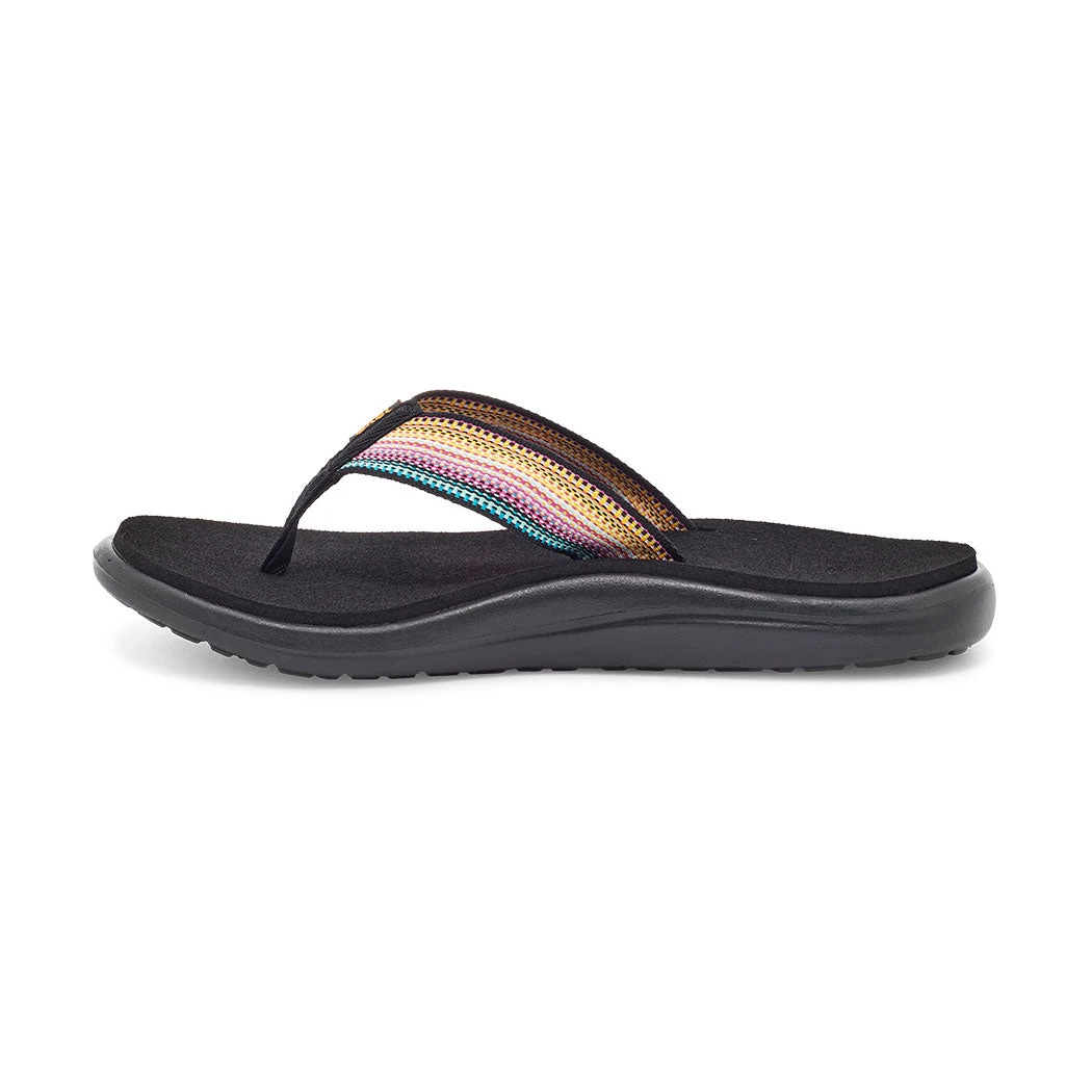 Teva Women's Voya Flip Sandal - Antiguous Black Multi- Regular (B) Shoes 4 Teva Women's Voya Flip Sandal - Antiguous Black Multi- Regular (B) Shoes