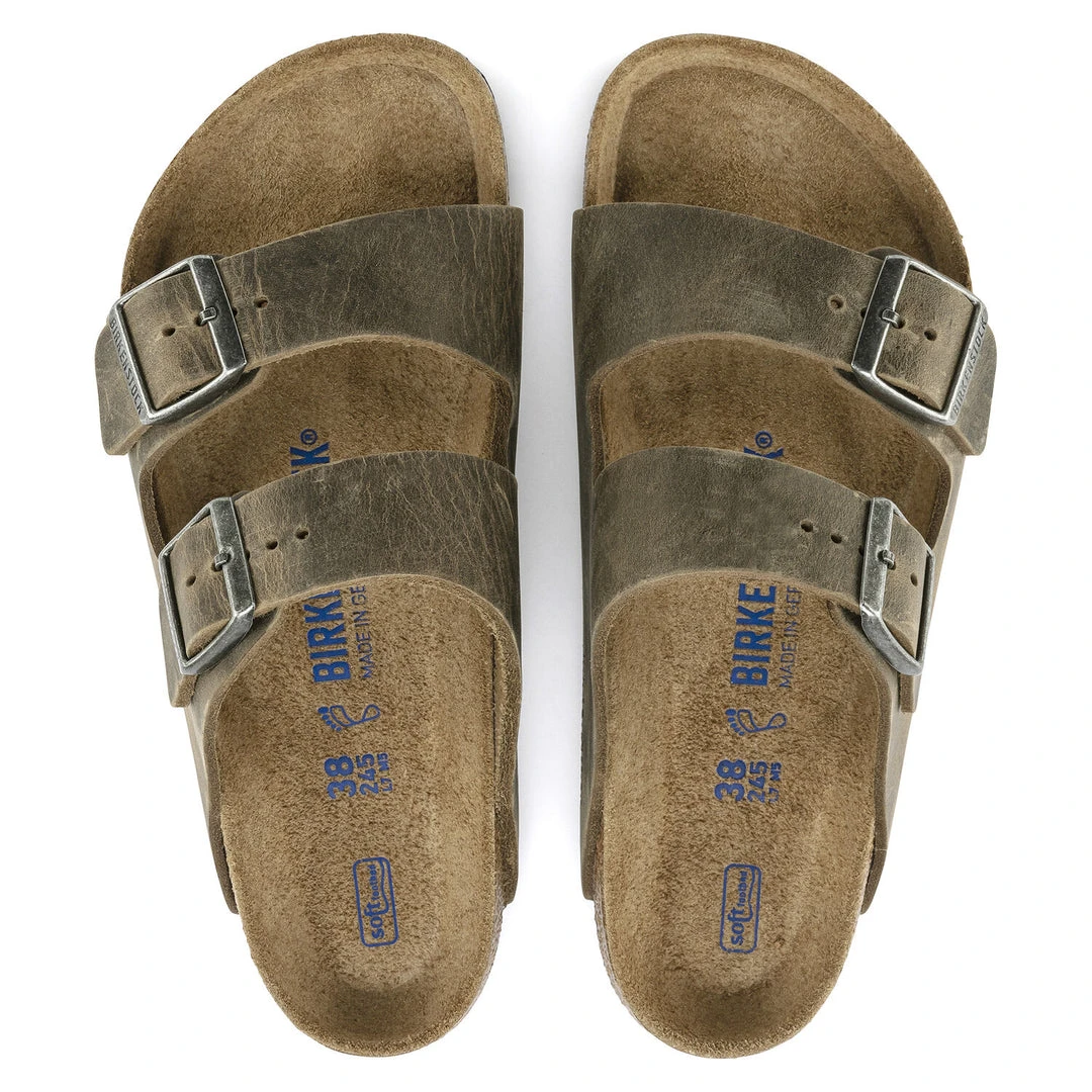 Birkenstock Shoes Arizona Soft Footbed Faded Khaki Oiled Nubuck Leather- Regular/Wide 4 Birkenstock Shoes Arizona Soft Footbed Faded Khaki Oiled Nubuck Leather- Regular/Wide