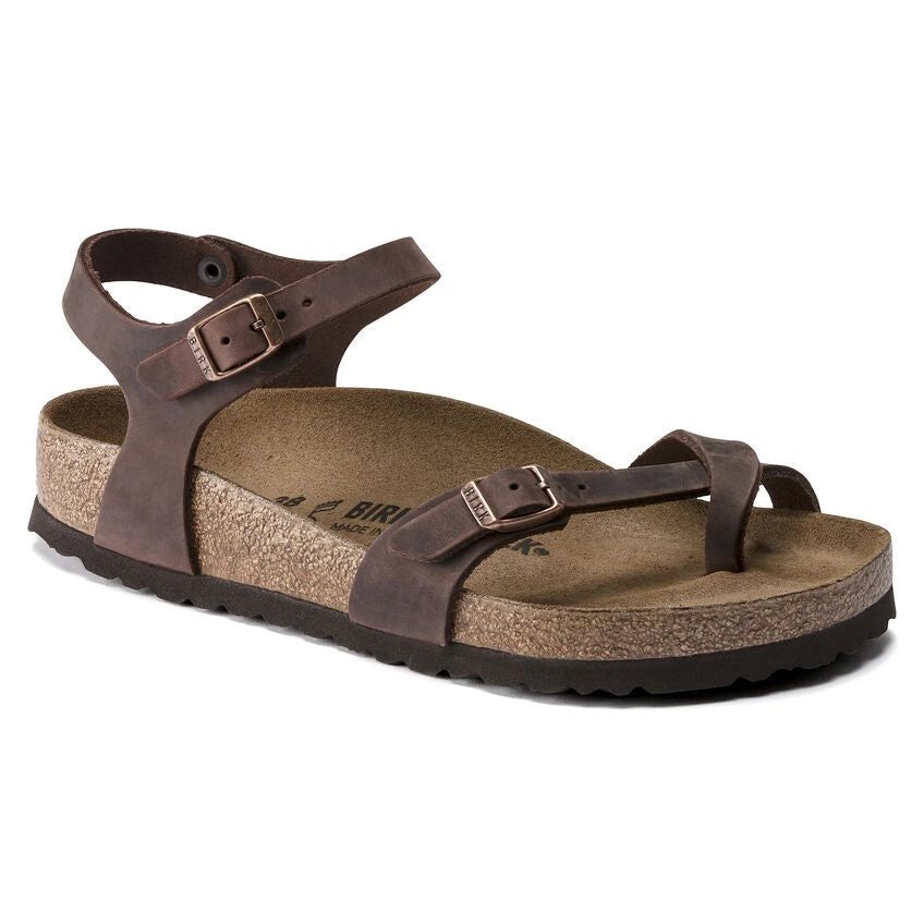 Birkenstock Women's Taormina Habana Oiled Leather- Regular/Wide Shoes 5 Birkenstock Women's Taormina Habana Oiled Leather- Regular/Wide Shoes