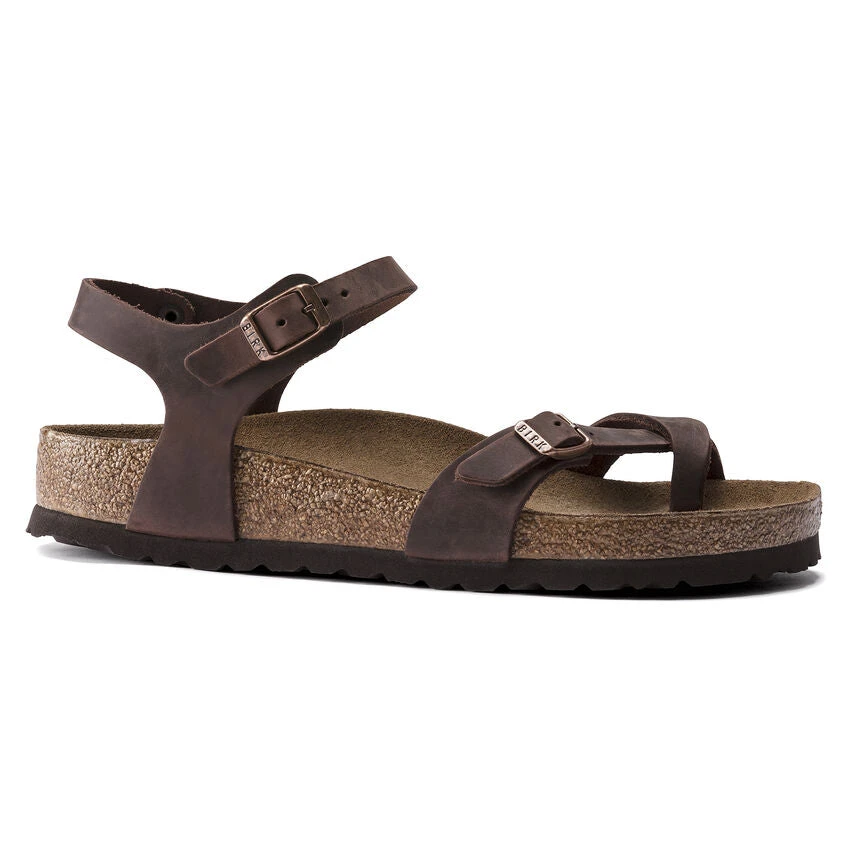 Birkenstock Women's Taormina Habana Oiled Leather- Regular/Wide Shoes 1 Birkenstock Women's Taormina Habana Oiled Leather- Regular/Wide Shoes