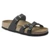 Birkenstock Shoes Women's Franca Oiled Leather Sandals- Black- Regular/Wide