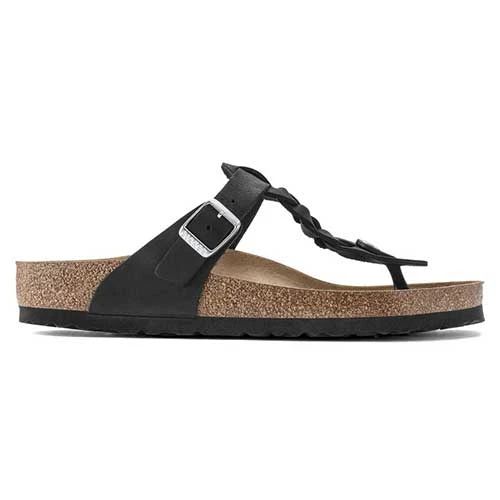 Birkenstock Gizeh Braid Suede Black Oil Leather- Regular/Wide Shoes 1 Birkenstock Gizeh Braid Suede Black Oil Leather- Regular/Wide Shoes