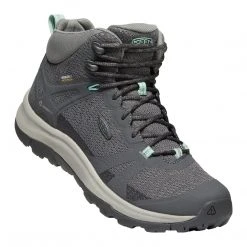 KEEN Women's Terradora II Mid Waterproof Hiking Boot - Magnet/Ocean Wave - Regular (B)