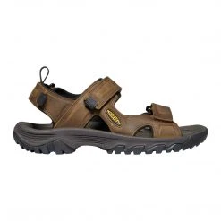 KEEN Men's Targhee III Open Toe Sandal - Bison/Mulch- Regular (D) Shoes