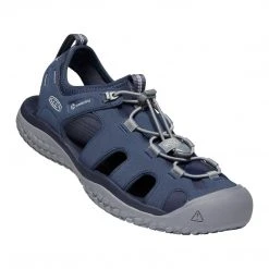 KEEN Men's SOLR Sandal - Navy/Steel Grey- Regular (D) Shoes