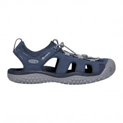 KEEN Men's SOLR Sandal - Navy/Steel Grey- Regular (D) Shoes