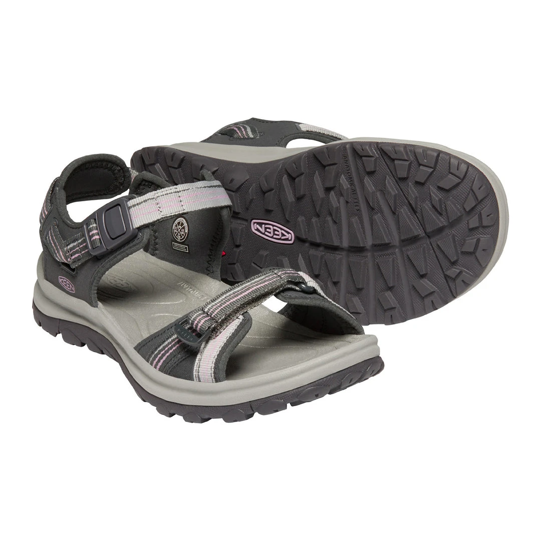KEEN Women's Terradora II Open Toe Sandal - Dark Grey/Dawn Pink- Regular (B) Shoes 5 KEEN Women's Terradora II Open Toe Sandal - Dark Grey/Dawn Pink- Regular (B) Shoes