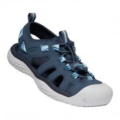 KEEN Women's SOLR Sandal - Navy/Blue Mist- Regular (B) Shoes