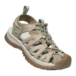 KEEN Shoes Women's Whisper Sandal - Taupe/Coral- Regular (B)