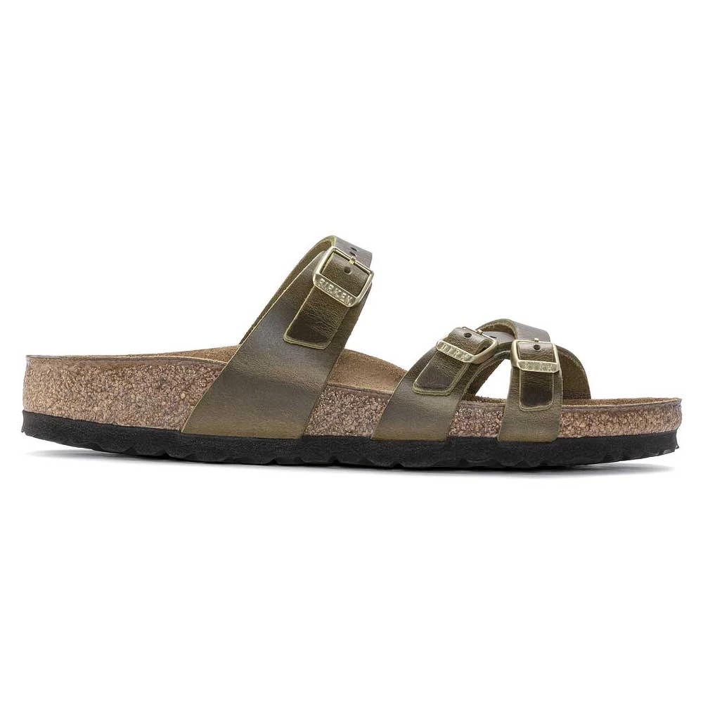 Birkenstock Women's Franca Cork Green Olive Oiled Leather Sandal - Regular/Wide 1 Birkenstock Women's Franca Cork Green Olive Oiled Leather Sandal - Regular/Wide