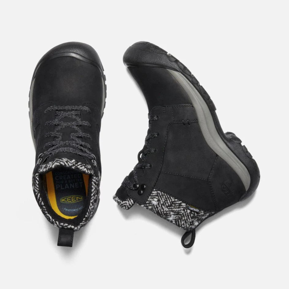 KEEN Women's Kaci II Winter Mid Waterproof Boot - Black/Black 5 KEEN Women's Kaci II Winter Mid Waterproof Boot - Black/Black