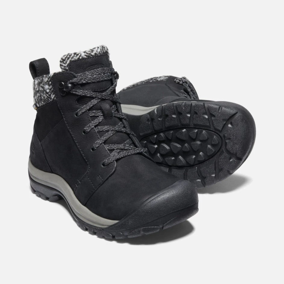 KEEN Women's Kaci II Winter Mid Waterproof Boot - Black/Black 6 KEEN Women's Kaci II Winter Mid Waterproof Boot - Black/Black