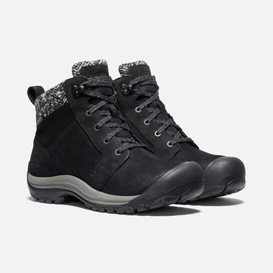 KEEN Women's Kaci II Winter Mid Waterproof Boot - Black/Black 4 KEEN Women's Kaci II Winter Mid Waterproof Boot - Black/Black