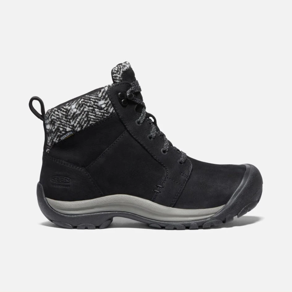 KEEN Women's Kaci II Winter Mid Waterproof Boot - Black/Black 1 KEEN Women's Kaci II Winter Mid Waterproof Boot - Black/Black