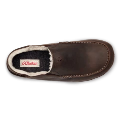 Olukai Men's Moloā Nubuck Leather Slipper - Dark Wood- Regular (D) 10 Olukai Men's Moloā Nubuck Leather Slipper - Dark Wood- Regular (D)