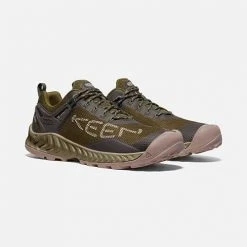 Keen Men's NXIS Evo WP Hiking Shoe - Dark Olive/Black Olive - Regular (D)