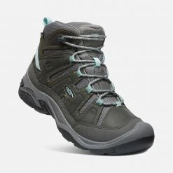 KEEN Boots Women's Circadia Mid WP Hiking Boot - Steel Grey/Cloud Blue - Regular (B)