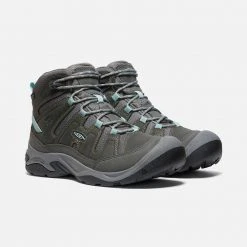 KEEN Boots Women's Circadia Mid WP Hiking Boot - Steel Grey/Cloud Blue - Regular (B) 9 KEEN Boots Women's Circadia Mid WP Hiking Boot - Steel Grey/Cloud Blue - Regular (B)