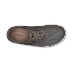 Olukai Men's Nohea Moku - Charcoal / Clay- Regular (D) Shoes
