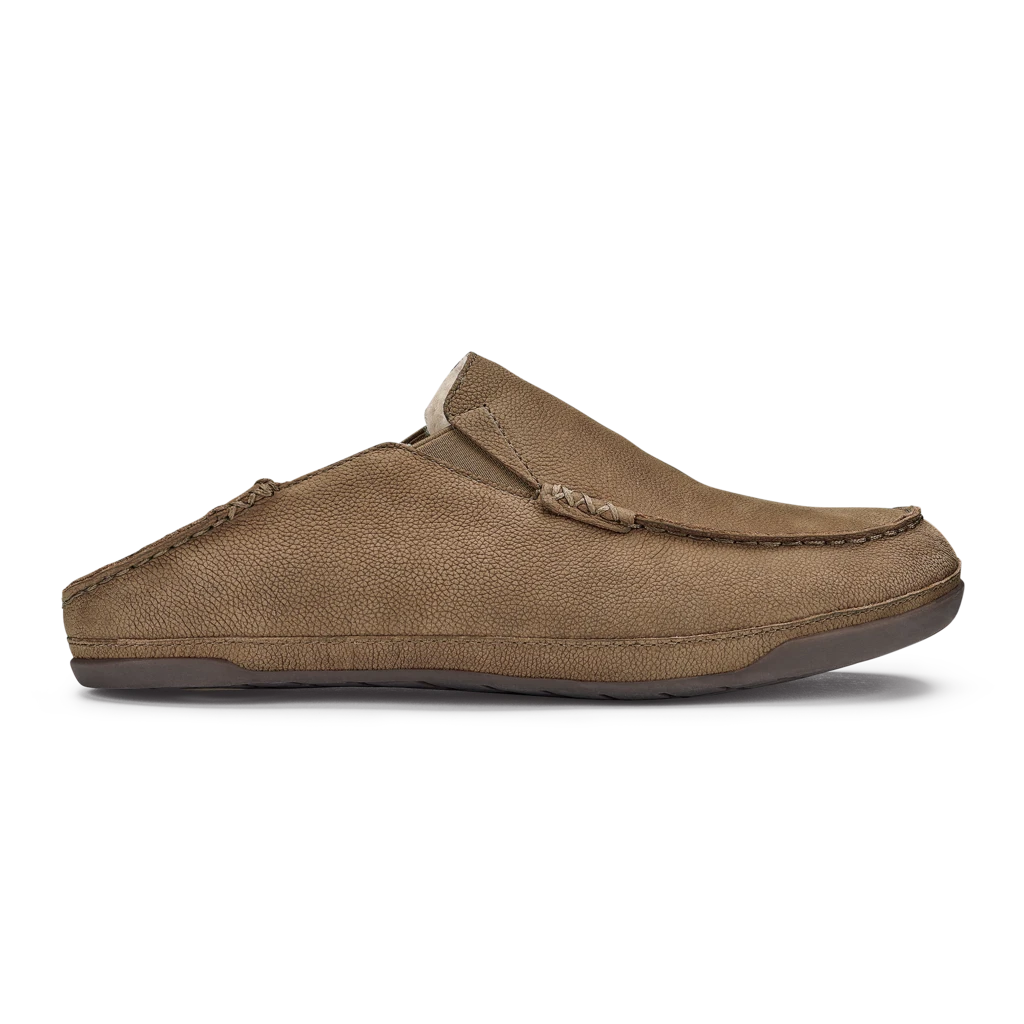 Olukai Men's Kipuka Hulu Nubuck Leather Slipper - Toffee- Regular (D) Shoes 2 Olukai Men's Kipuka Hulu Nubuck Leather Slipper - Toffee- Regular (D) Shoes