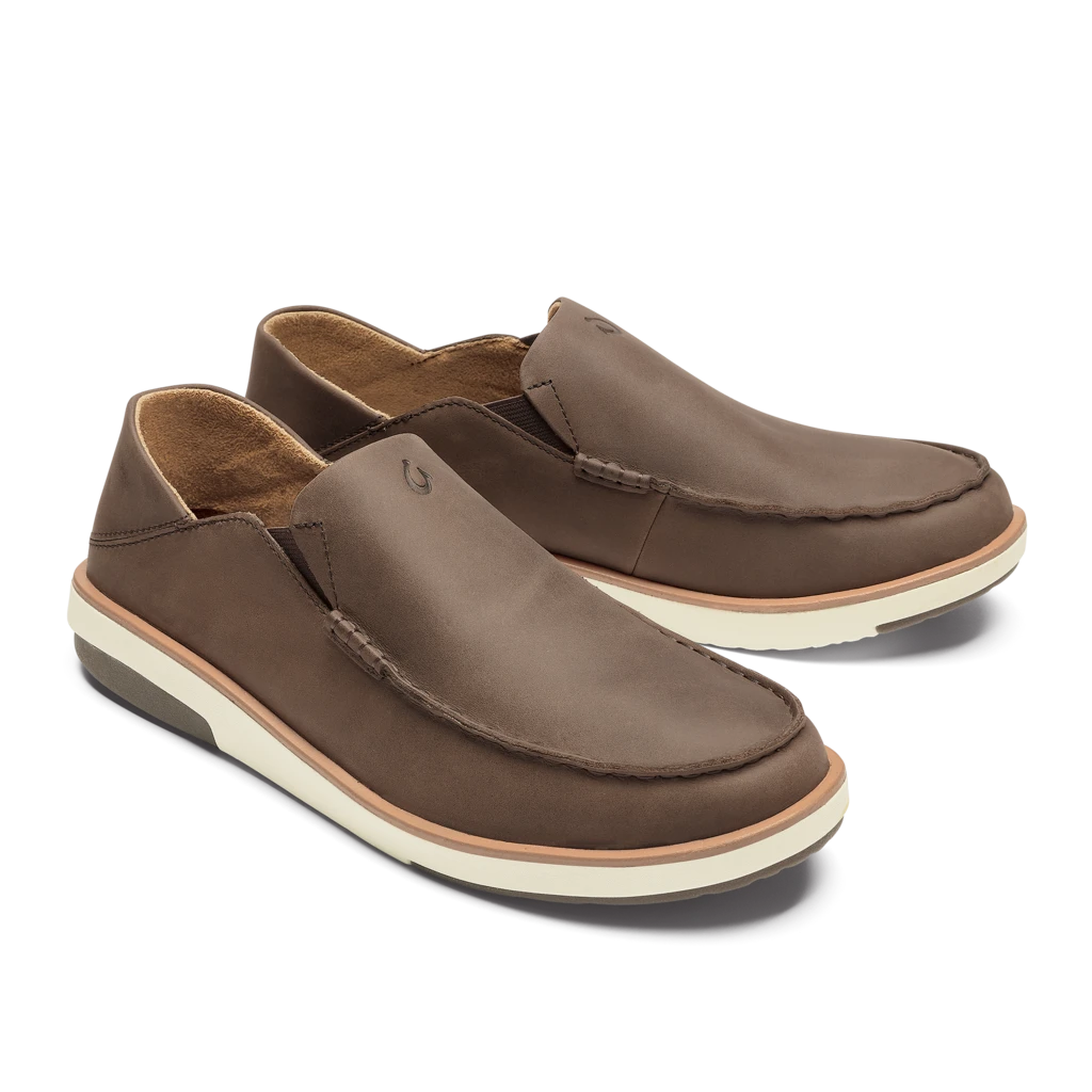 Olukai Men's Kālia Slip On - Dark Wood- Regular (D) 3 Olukai Men's Kālia Slip On - Dark Wood- Regular (D)
