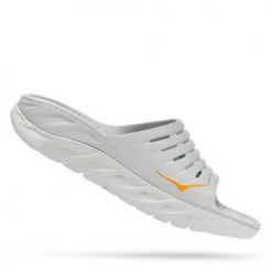 HOKA Men's Ora Recovery Slide - Lunar Rock/Radiant Yellow- Regular (D) Shoes