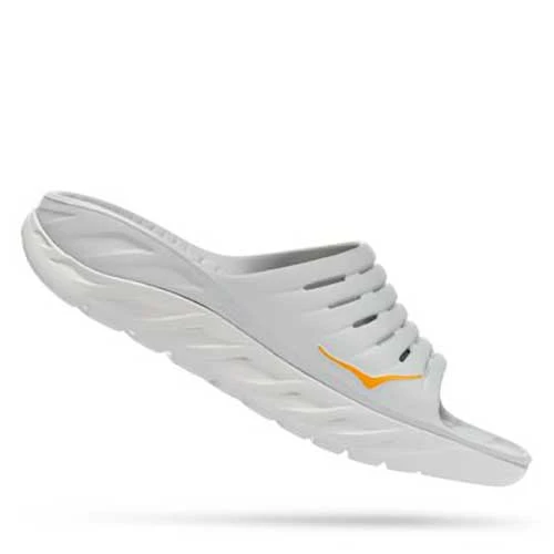 HOKA Men's Ora Recovery Slide - Lunar Rock/Radiant Yellow- Regular (D) Shoes 1 HOKA Men's Ora Recovery Slide - Lunar Rock/Radiant Yellow- Regular (D) Shoes