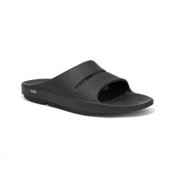Oofos Unisex OOahh Slide - Black-Regular (D) Shoes