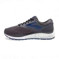 Brooks Shoes Men's Addiction 14 Running Shoe - Blackened Pearl/Blue/Black - Narrow (B)