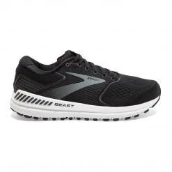 Brooks Men's Beast 20 Running Shoe - Black/Ebony/Grey - Extra Wide (4E) Shoes