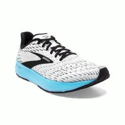 Brooks Men's Hyperion Tempo Running Shoe - White/Black/Iced Aqua - Regular (D) Shoes