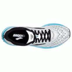 Brooks Men's Hyperion Tempo Running Shoe - White/Black/Iced Aqua - Regular (D) Shoes