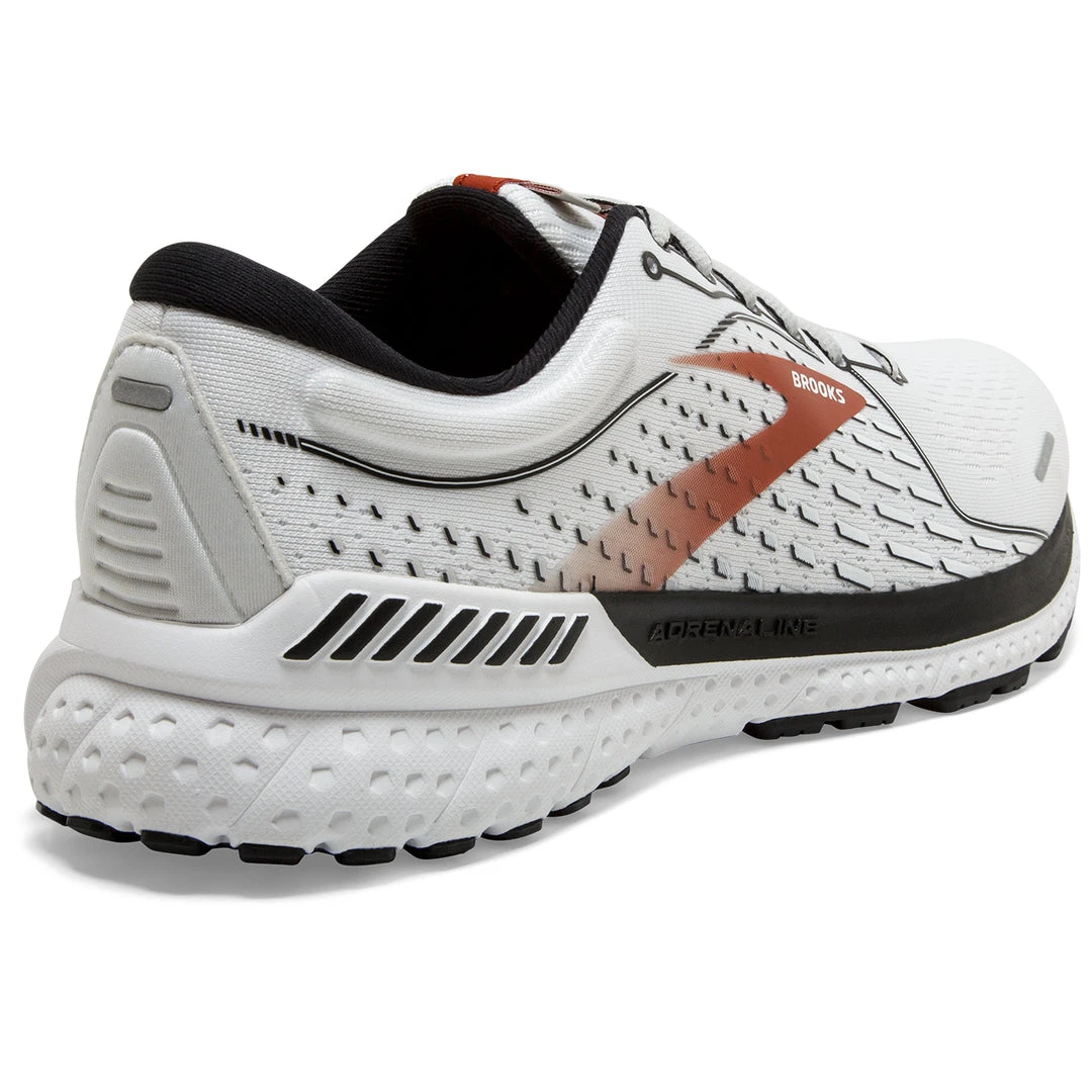 Brooks Men's Adrenaline GTS 21 Running Shoe - White/Black/Orange - Regular (D) 4 Brooks Men's Adrenaline GTS 21 Running Shoe - White/Black/Orange - Regular (D)