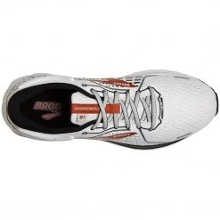 Brooks Men's Adrenaline GTS 21 Running Shoe - White/Black/Orange - Regular (D) 8 Brooks Men's Adrenaline GTS 21 Running Shoe - White/Black/Orange - Regular (D)