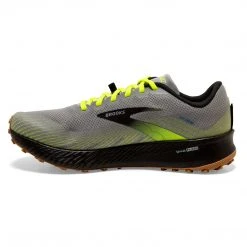Brooks Shoes Men's Catamount Trail Running Shoe - Grey/Nightlife/Black - Regular (D)
