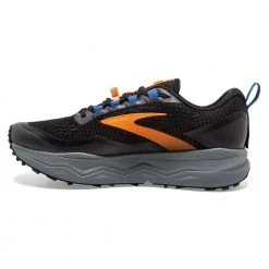 Brooks Shoes Men's Caldera 5 Trail Shoe- Black/Orange/Blue- Regular (D) 9 Brooks Shoes Men's Caldera 5 Trail Shoe- Black/Orange/Blue- Regular (D)