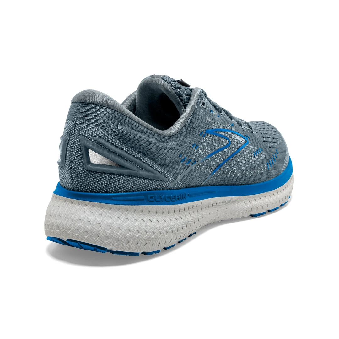 Brooks Men's Glycerin 19 Running Shoe - Quarry/Grey/Dark Blue - Regular (D) Shoes 4 Brooks Men's Glycerin 19 Running Shoe - Quarry/Grey/Dark Blue - Regular (D) Shoes