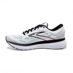 Brooks Shoes Men's Glycerin 19 Running Shoe - White/Black/Red - Regular (D)
