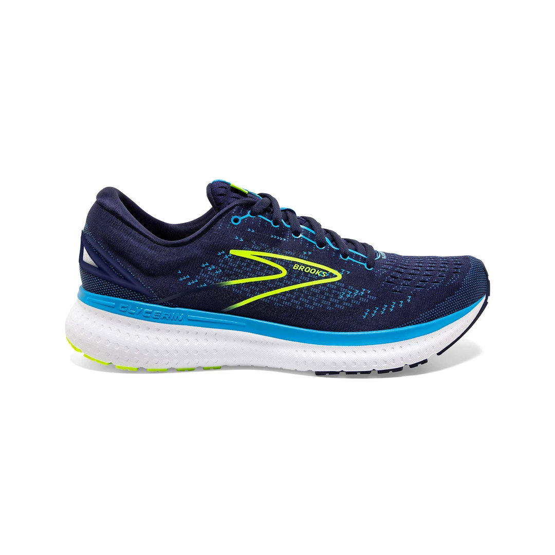 Brooks Men's Glycerin 19 Running Shoe - Navy/Blue/Nightlife - Regular (D) Shoes 1 Brooks Men's Glycerin 19 Running Shoe - Navy/Blue/Nightlife - Regular (D) Shoes