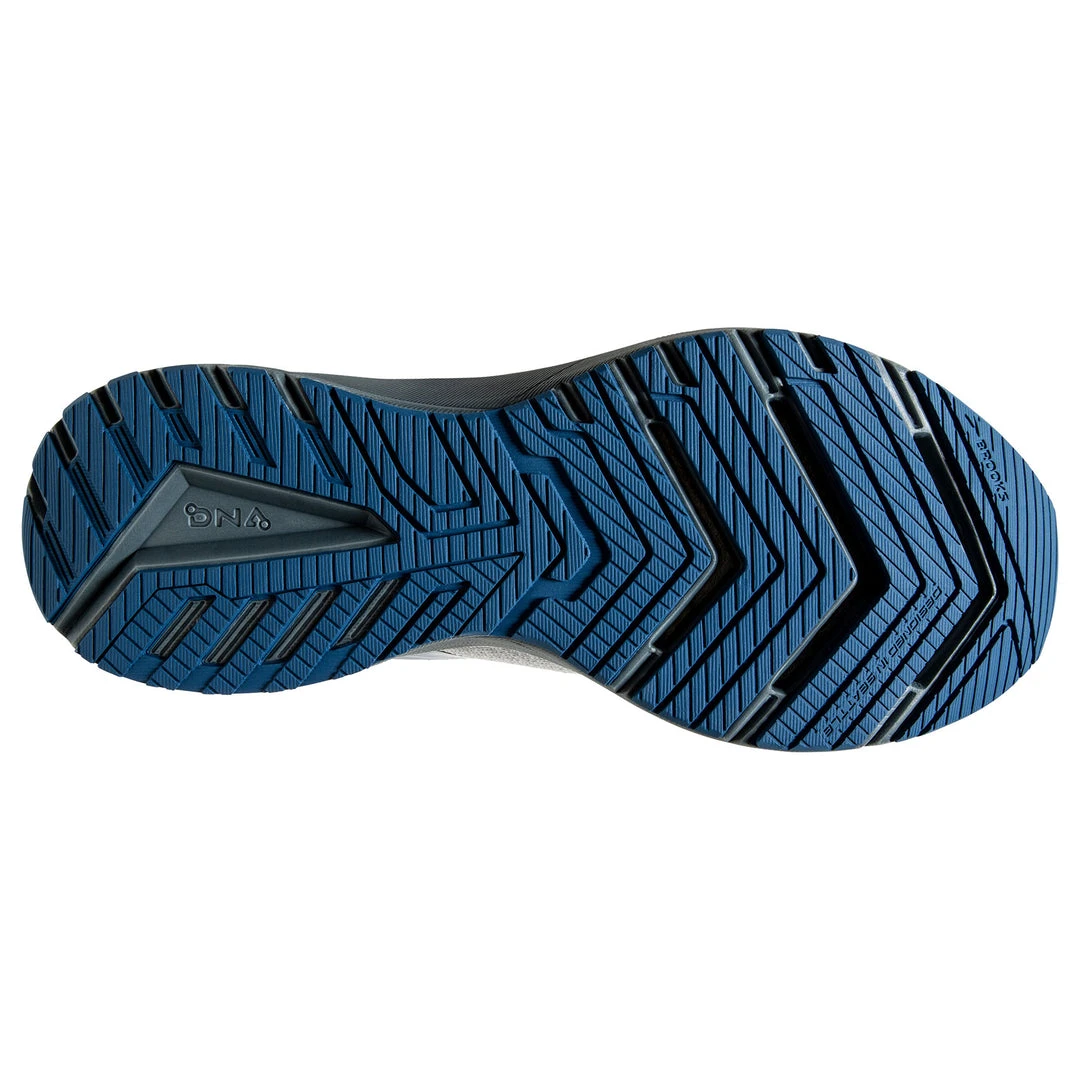 Brooks Men's Ricochet 3 Running Shoe - White/Grey/Blue - Regular (D) 6 Brooks Men's Ricochet 3 Running Shoe - White/Grey/Blue - Regular (D)