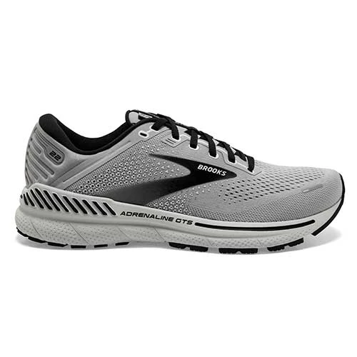 Brooks Men's Adrenaline GTS 22 Running Shoe - Alloy/Grey/Black - Regular (D) Shoes 1 Brooks Men's Adrenaline GTS 22 Running Shoe - Alloy/Grey/Black - Regular (D) Shoes